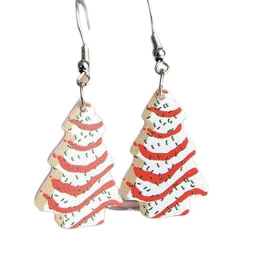 Wholesale Acrylic Icy Snowflake Retro Christmas Love Song Earrings